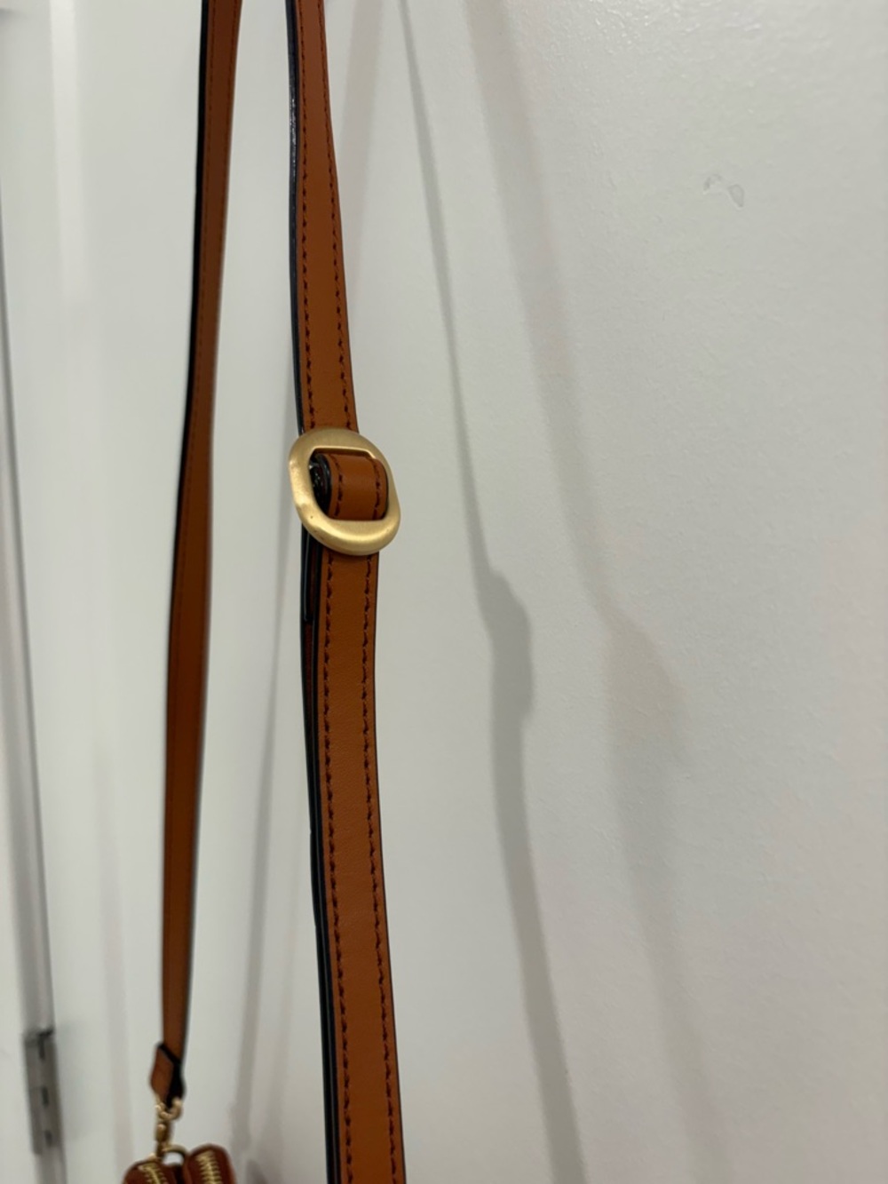 Lo & Sons Pearl Crossbody in Sienne Brown Napa Leather - Picture 6 of 16